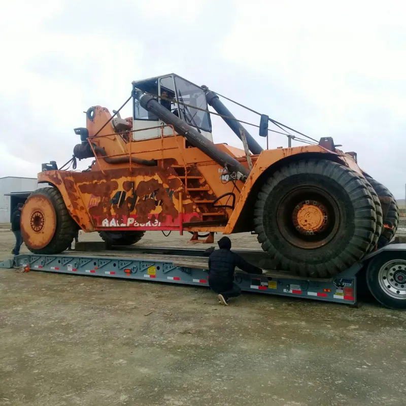 Desmontaje y montaje de containera Fantuzzi MJ 50 para traslado operativo